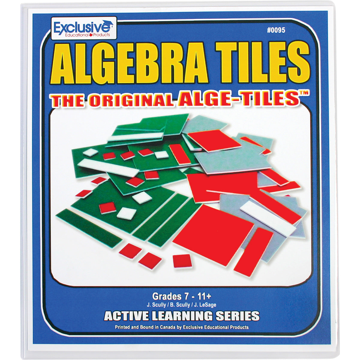 Algebra Tiles Alge-Tiles Binder, Grades 7 to 11
