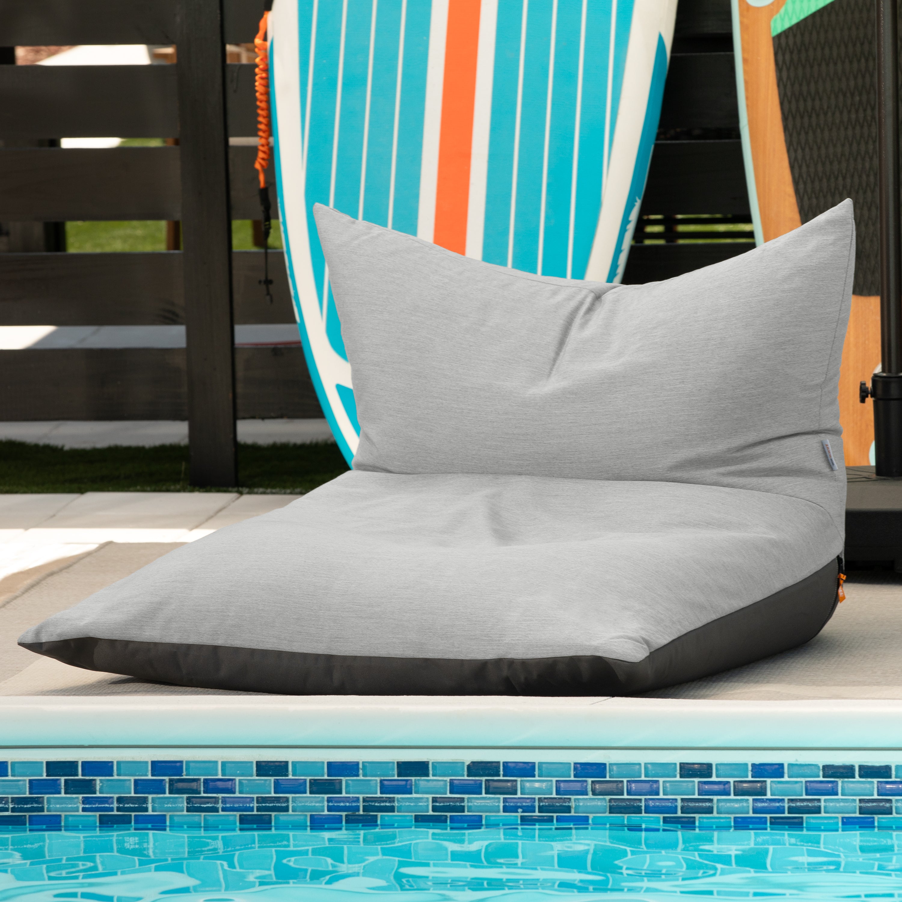 Jaxx Finster Outdoor Bean Bag Lounge Chair - Sunbrella Granite