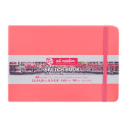 Sketchbook, 80 Sheets, 90lbs, Coral Red Cover, 8.3" x 5.8" (A5)