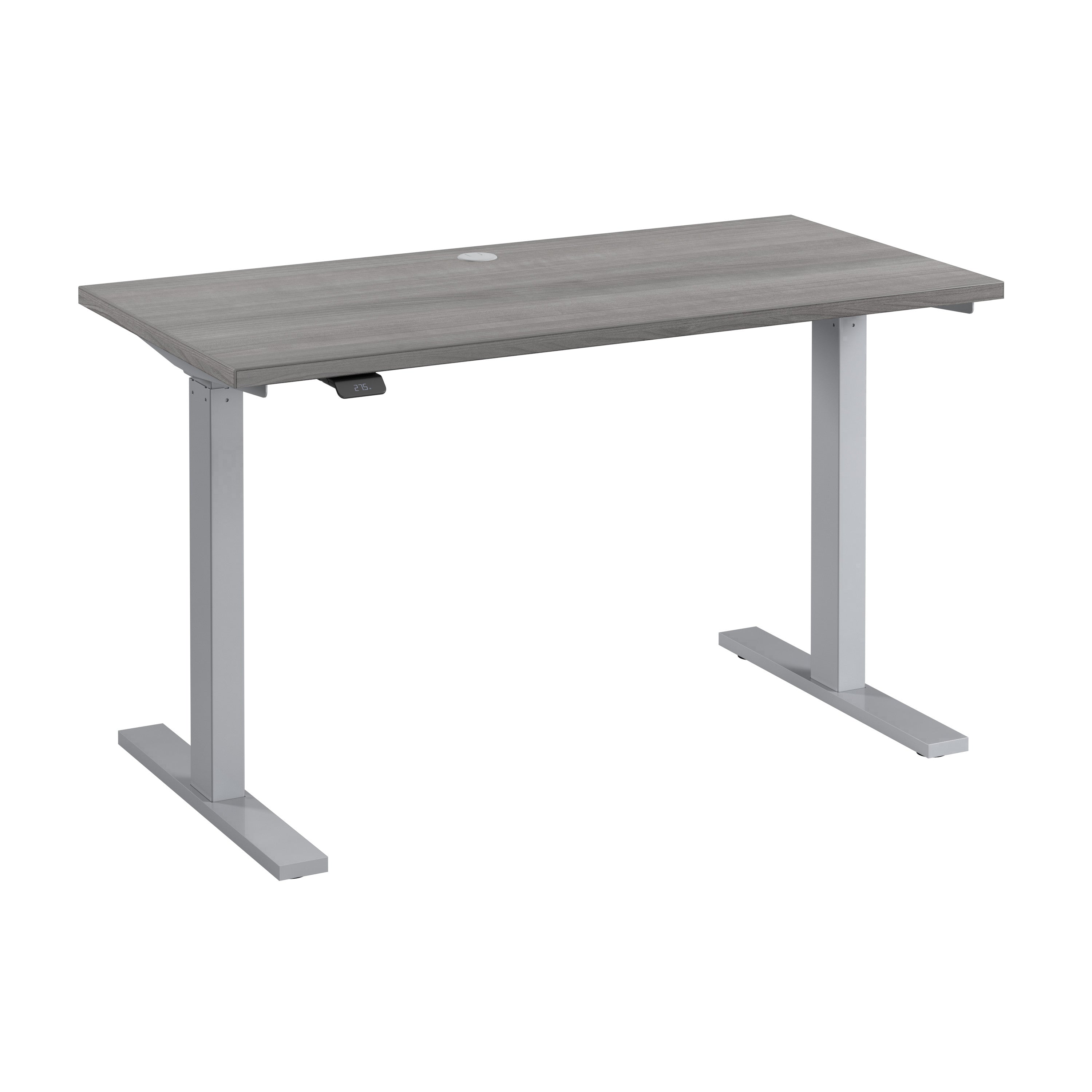 Bush Business Furniture Move 60 Series 48W x 24D Electric Height Adjustable Standing Desk in Platinum Gray with Metallic Gray Base - 47.6" Width x 23.62" Depth x 47.69" Height