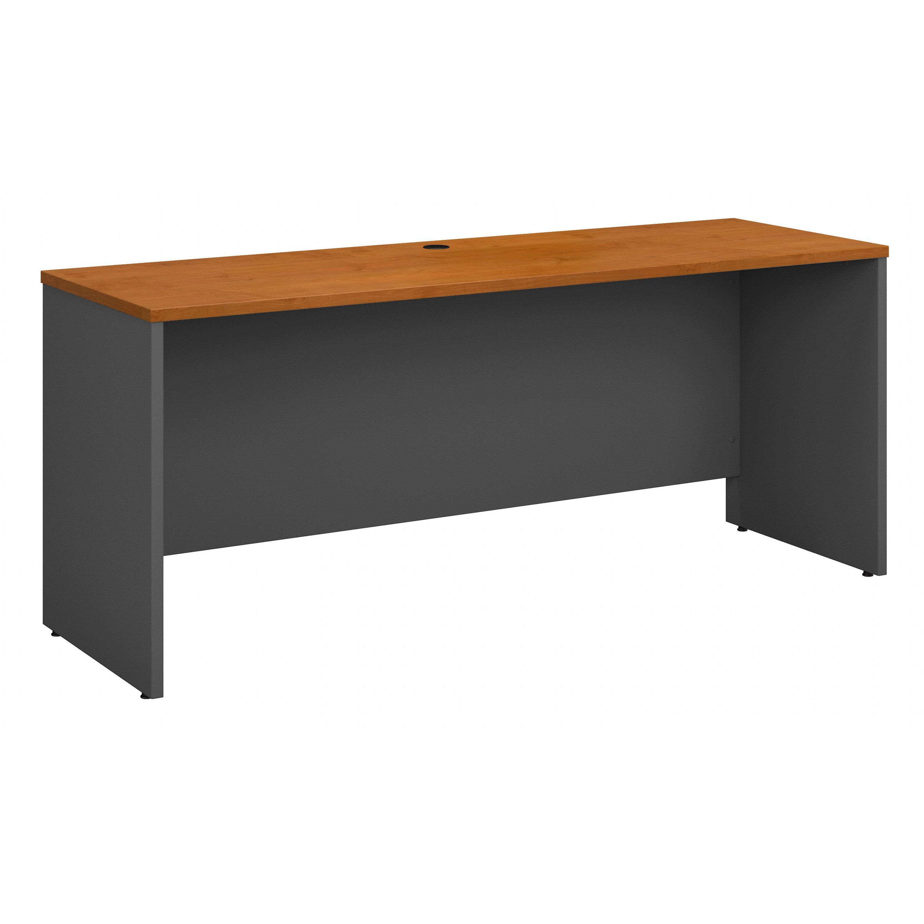 Bush Business Furniture Series C 72W x 24D Credenza Desk in Natural Cherry - 71.02" Width x 23.35" Depth x 29.84" Height