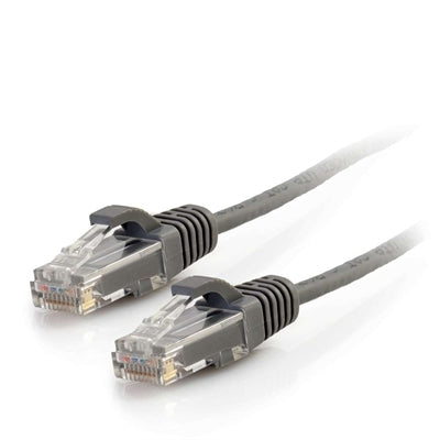C2G/Cables to Go 01096 Cat6 Snagless Unshielded (UTP) Slim Network Patch Cable, Grey (10 Feet/3.04 Meters)