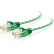 C2G 3ft Cat6 Ethernet Cable - Slim - Snagless Unshielded (UTP) - Green - Patch Cable - RJ-45 (M) to RJ-45 (M) - 3 Ft - UTP - CAT 6 - Molded  Snagless