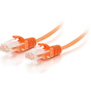 C2G/Cables to Go 01179 Cat6 Snagless Unshielded (UTP) Slim Ethernet Network Patch Cable, Orange (10 Feet)
