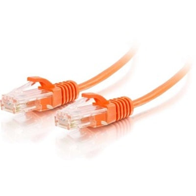 C2G/Cables to Go 01179 Cat6 Snagless Unshielded (UTP) Slim Ethernet Network Patch Cable, Orange (10 Feet)