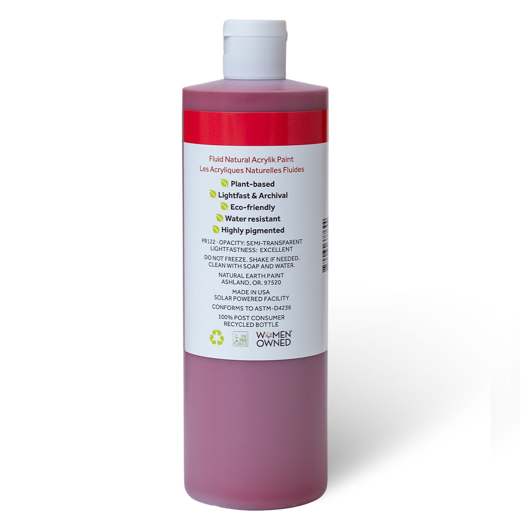 Natural Fluid Acrylik - 16 oz - Magenta