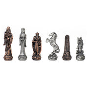 Fantasy Themed Chess Pieces - Pewter