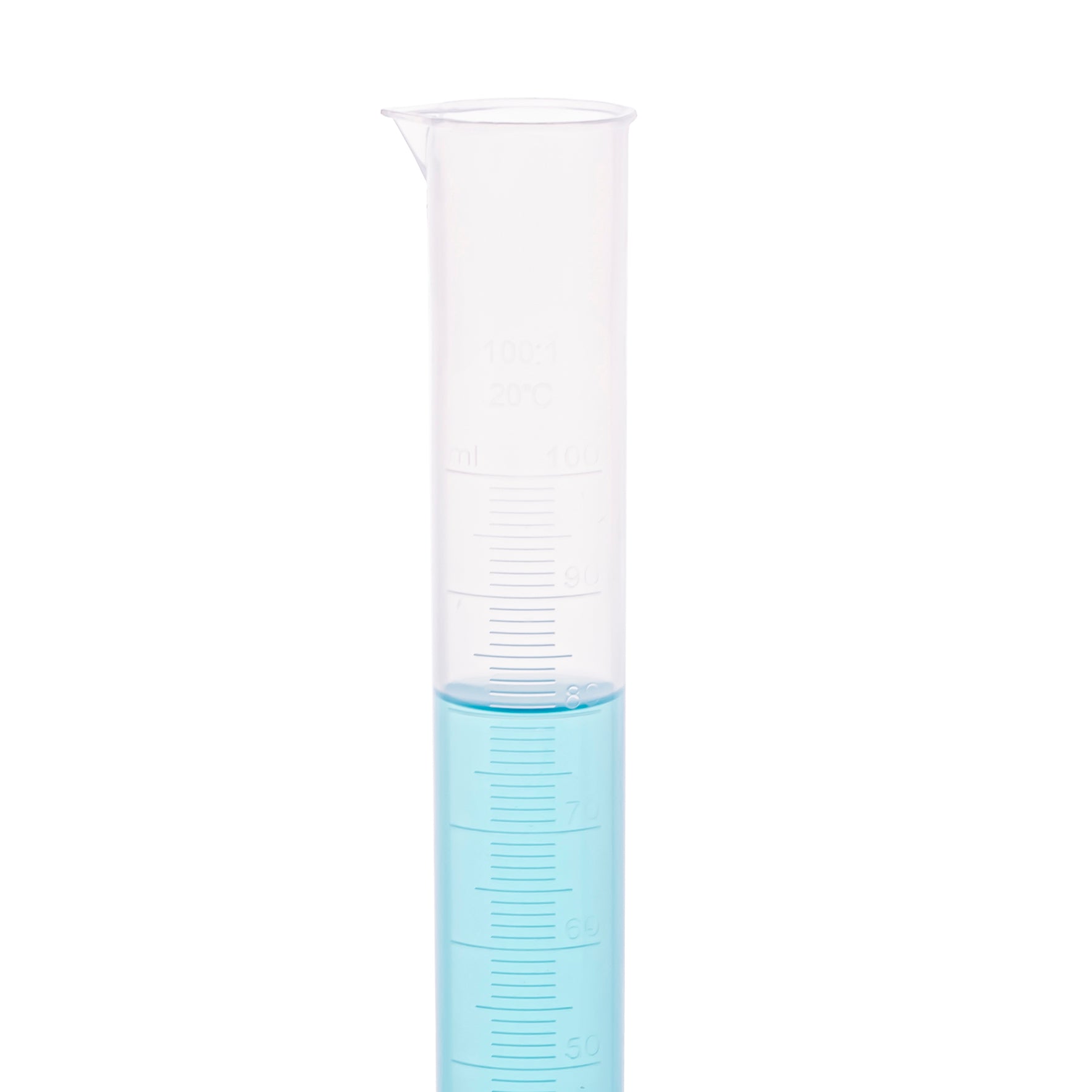 Polypropylene Measuring Cylinder, Hexagonal Base, 100ml, Pack of 12