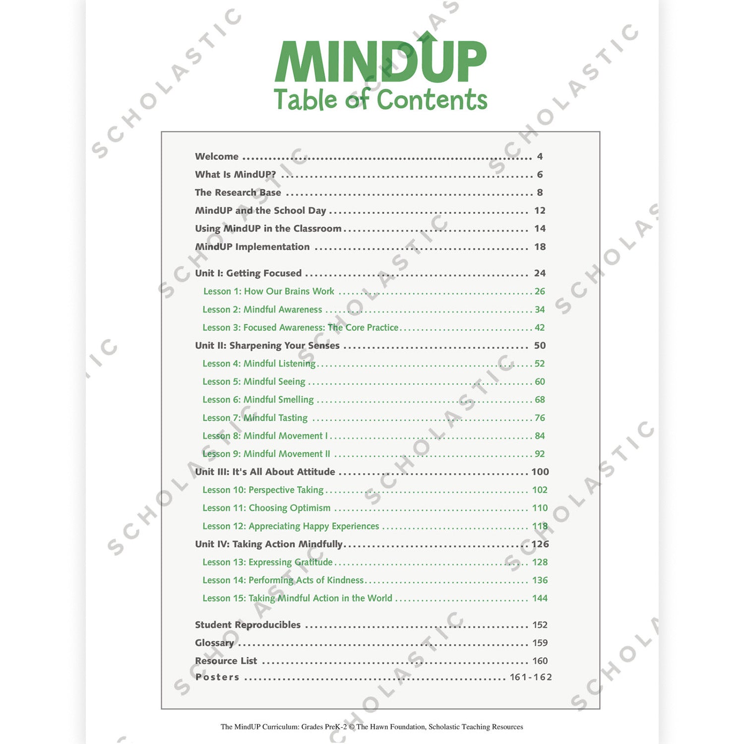 The MindUP Curriculum: Grades PreK–2
