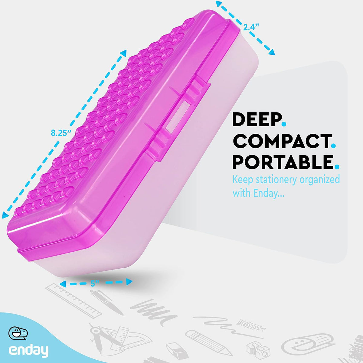 PRP PENCIL CASE DOTS UTILITY BOX