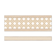 True to You Woven Cane Straight Bulletin Board Borders, 36 Feet