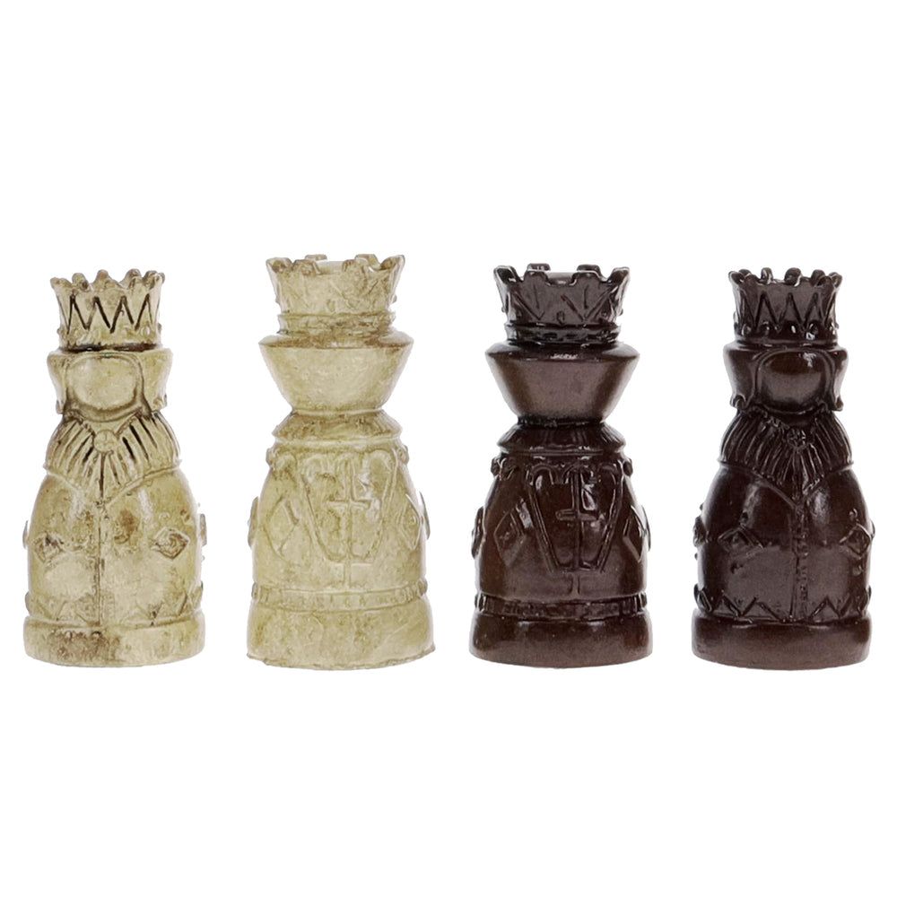 Handpainted Polystone Medieval Themed Chess Pieces, 2.5 in. King