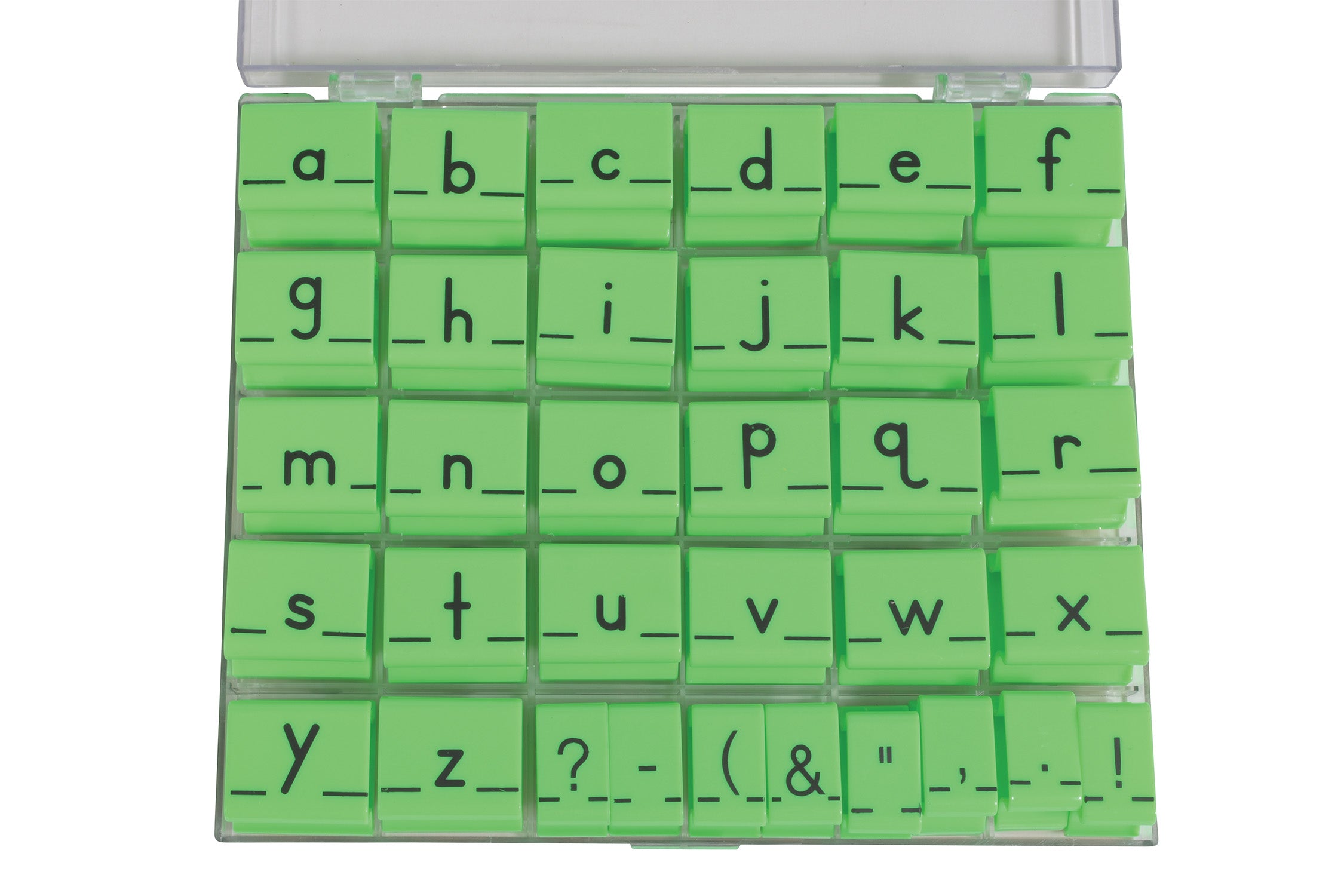 Alphabet Stamps - Lowercase - Large - Set of 34
