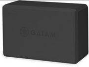 Gaiam Yoga Block - Supportive Latex-Free Eva Foam - Soft Non-Slip Surface with Beveled Edges for Yoga, Pilates, Meditation - Yoga Accessories for Stability, Balance, Deepen Stretches - Black
