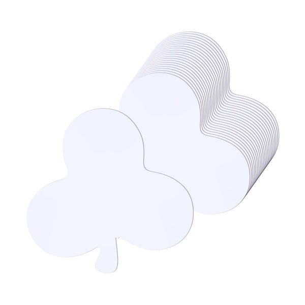 Bright Cutouts - 240 ct., 6" Shamrock, White