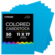 Hygloss Colored Cardstock - 11"x17", 50 sheets, Dark Blue