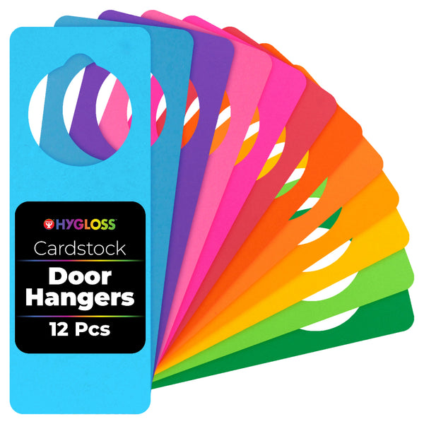 Bright Tag Door Hangers, Assorted Colors - 48 pcs