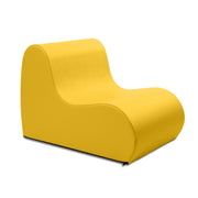 Jaxx Midtown Medium Classroom Soft Foam Chair - Premium Vinyl Cover - Yellow
