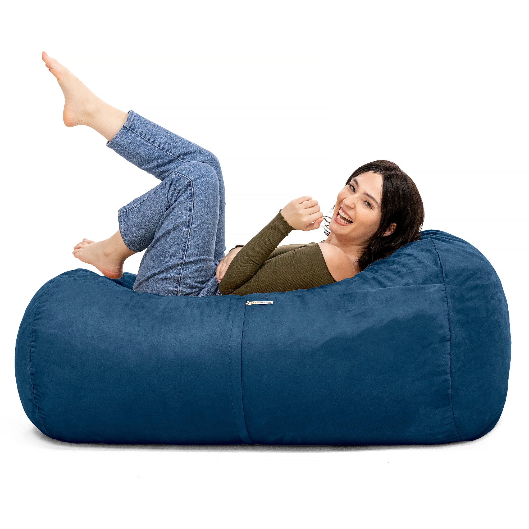 Jaxx Sofa Saxx 4-foot Bean Bag Lounger, Navy