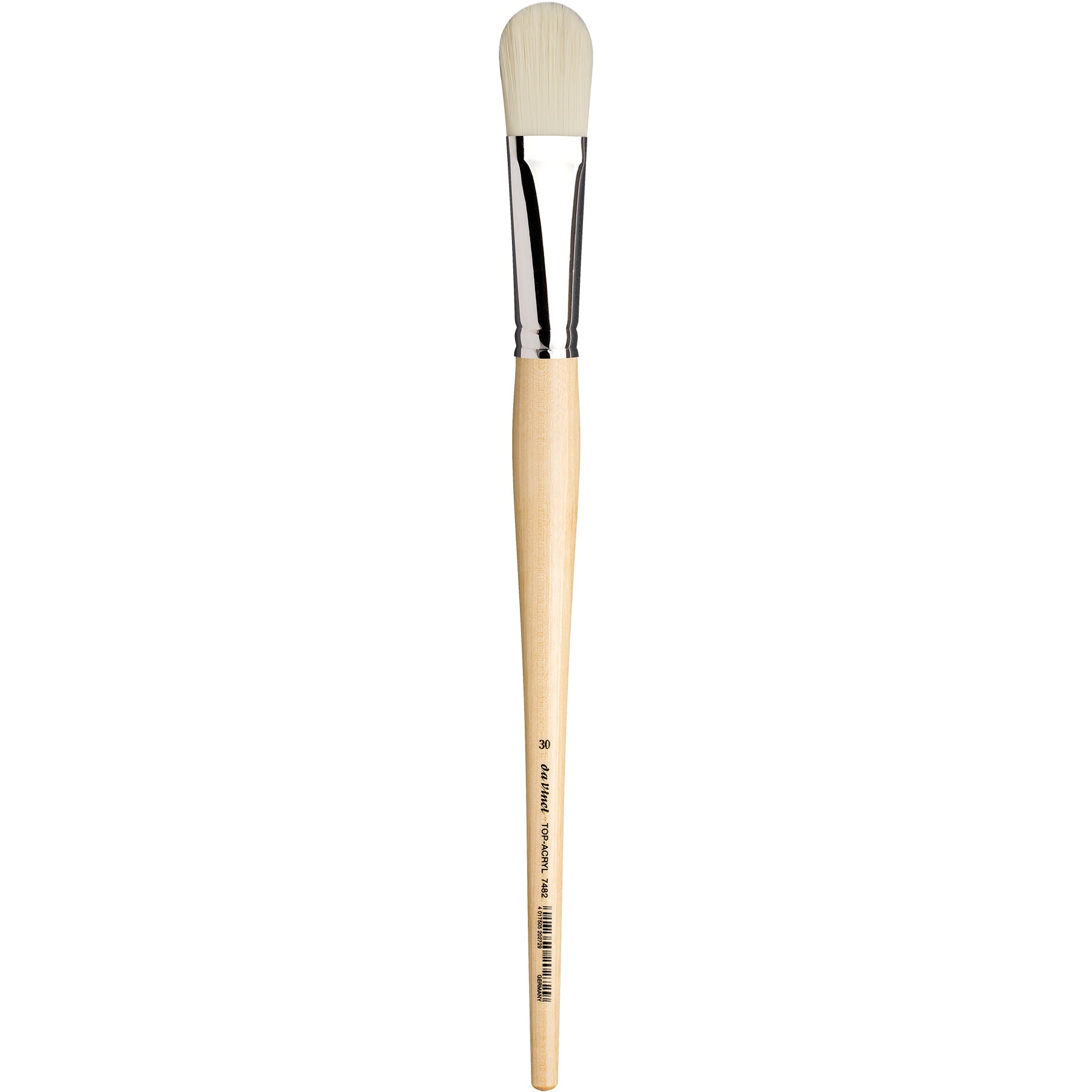 TOP-ACRYL White Brush, Synthetic, Acrylic & Oil, Filbert, Series 7482, Size 30