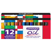 Graduate Oil Paint Set, Assorted Colors, 22ml, 12 Pieces