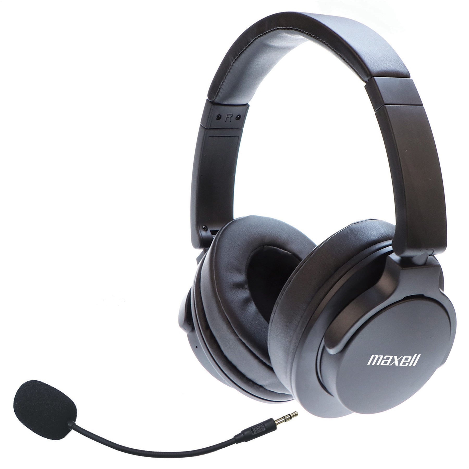 Bass 13 Active Noise Cancellation Wireless Headphones with Boom MIC, Black