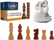 French Staunton Wood Chess Pieces with 2.5 inch King