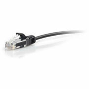 8in (0.2m) Cat6 Snagless Unshielded (UTP) Slim Ethernet Network Patch Cable - Black