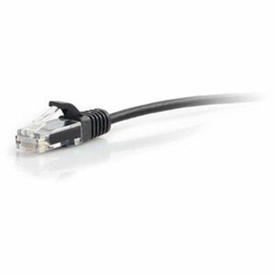 8in (0.2m) Cat6 Snagless Unshielded (UTP) Slim Ethernet Network Patch Cable - Black