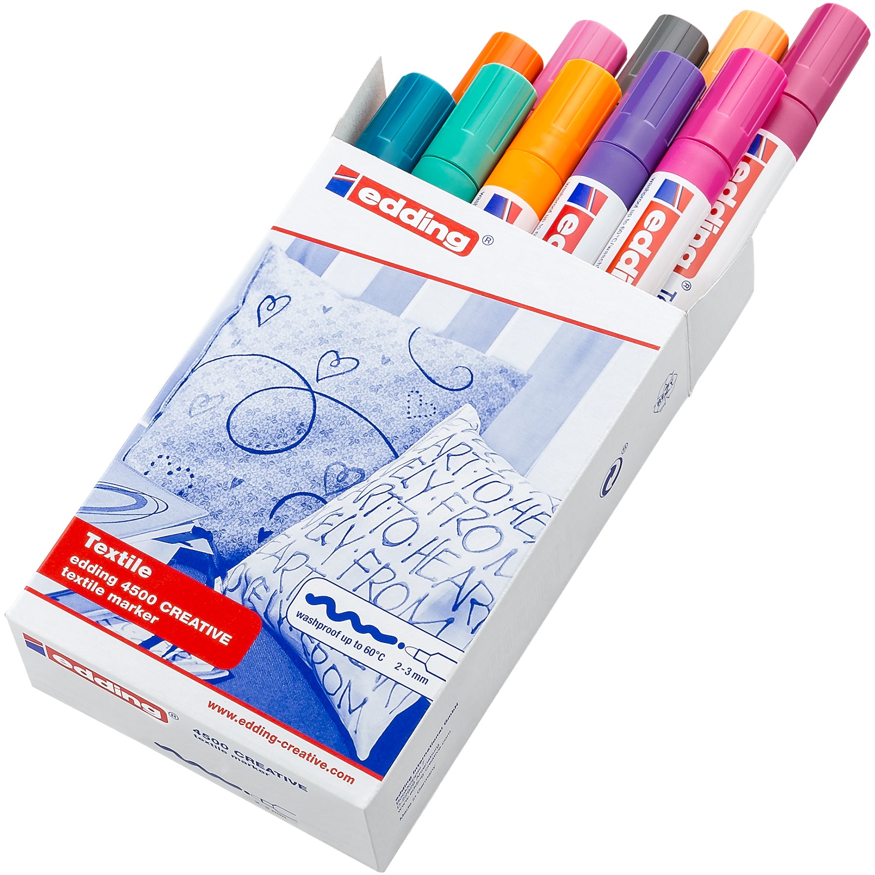 edding 4500 Textile Marker - Box of 10 - Trendy