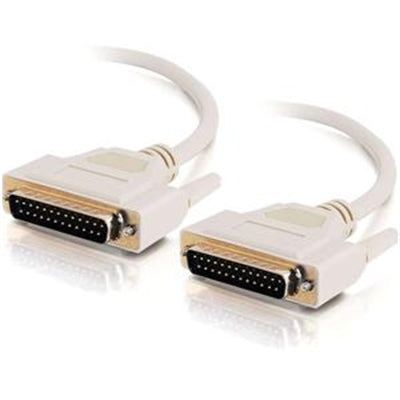 C2G/ Cables To Go C2G 02664 DB25 M/M Serial RS232 Cable, Beige (3 Feet, 0.91 Meters)