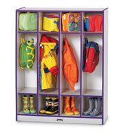 Rainbow Accents® 4 Section Coat Locker - Purple