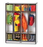 Rainbow Accents® 4 Section Coat Locker - Black