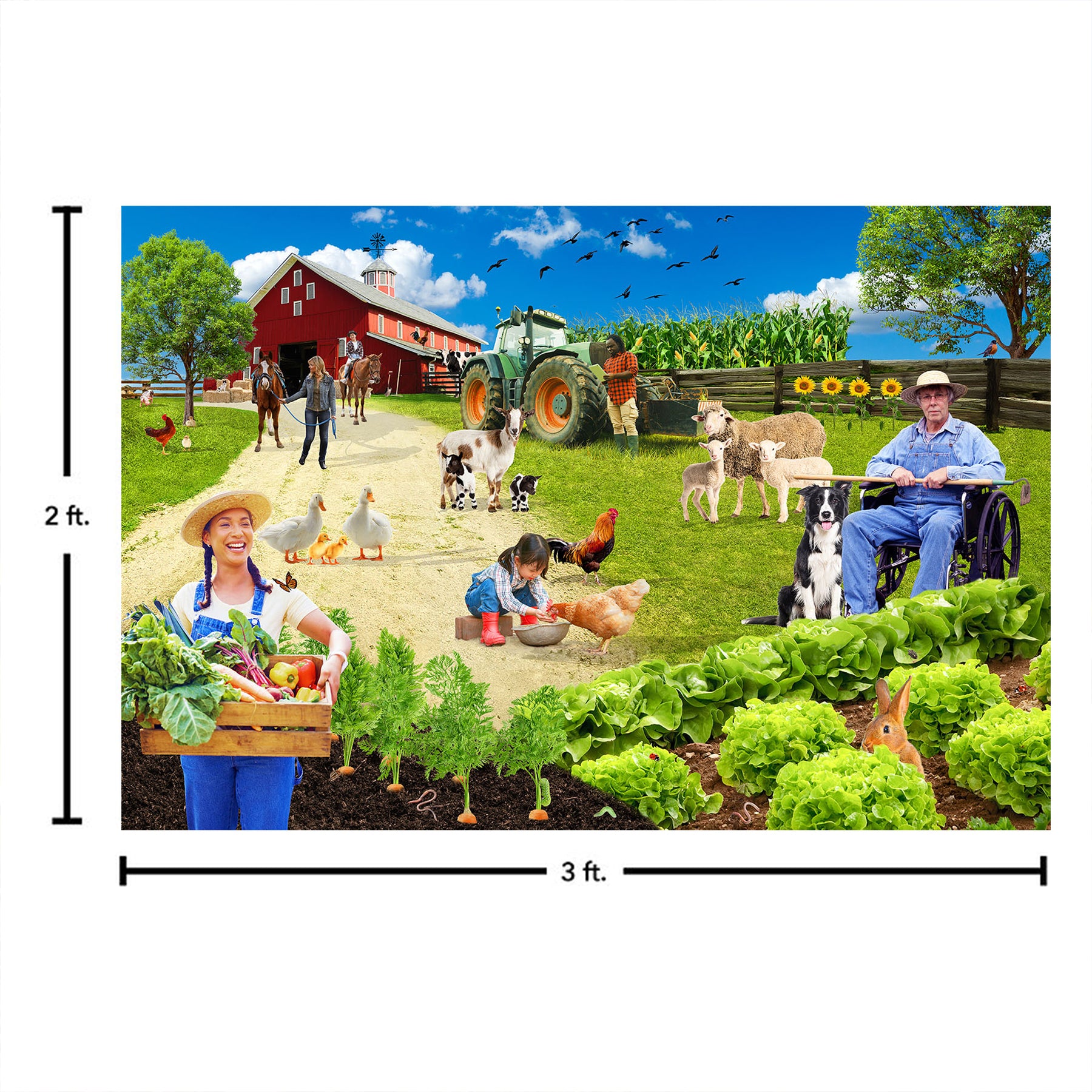 Farmyard Adventure Floor Puzzle