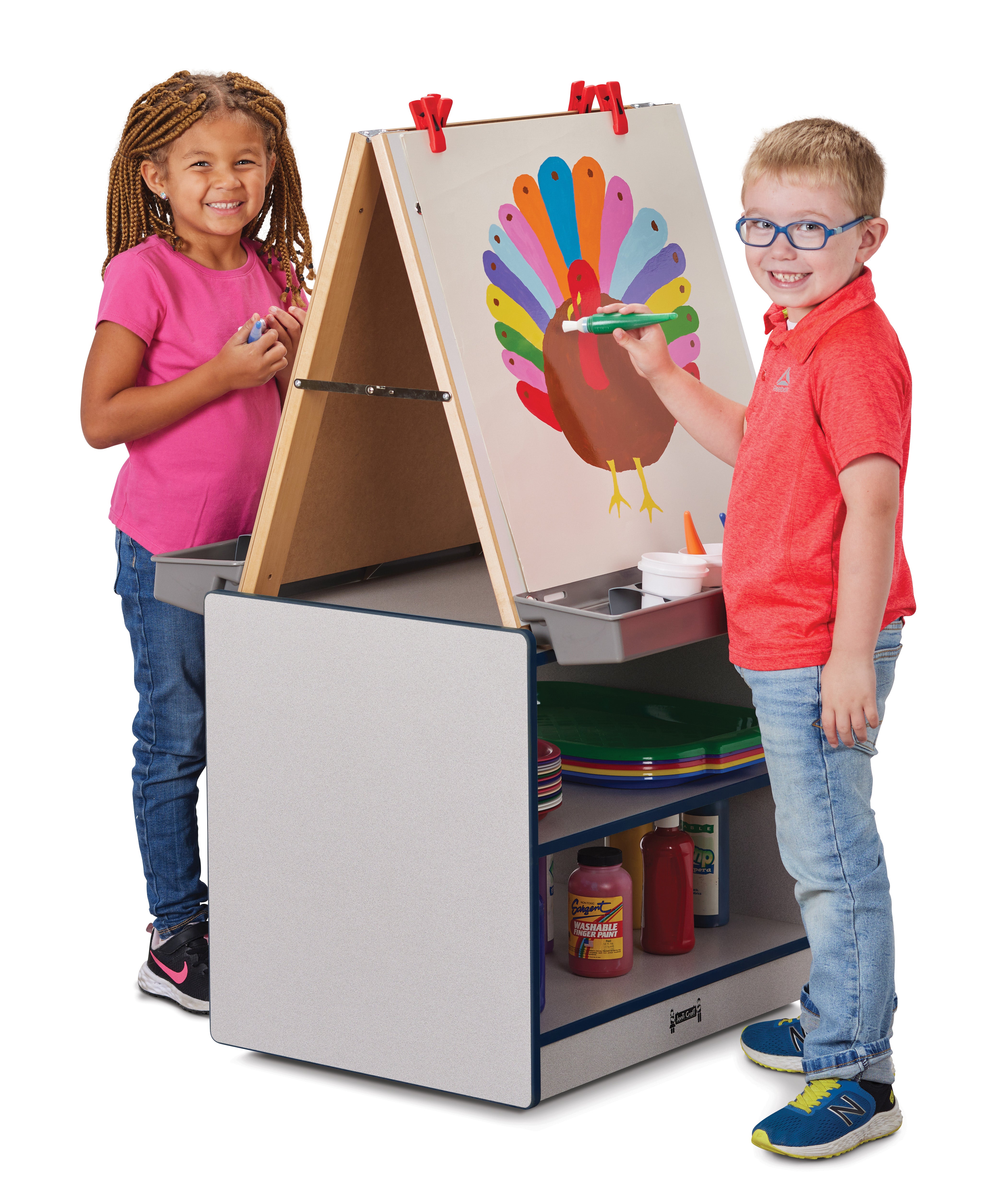Rainbow Accents® 2 Station Art Center - Navy