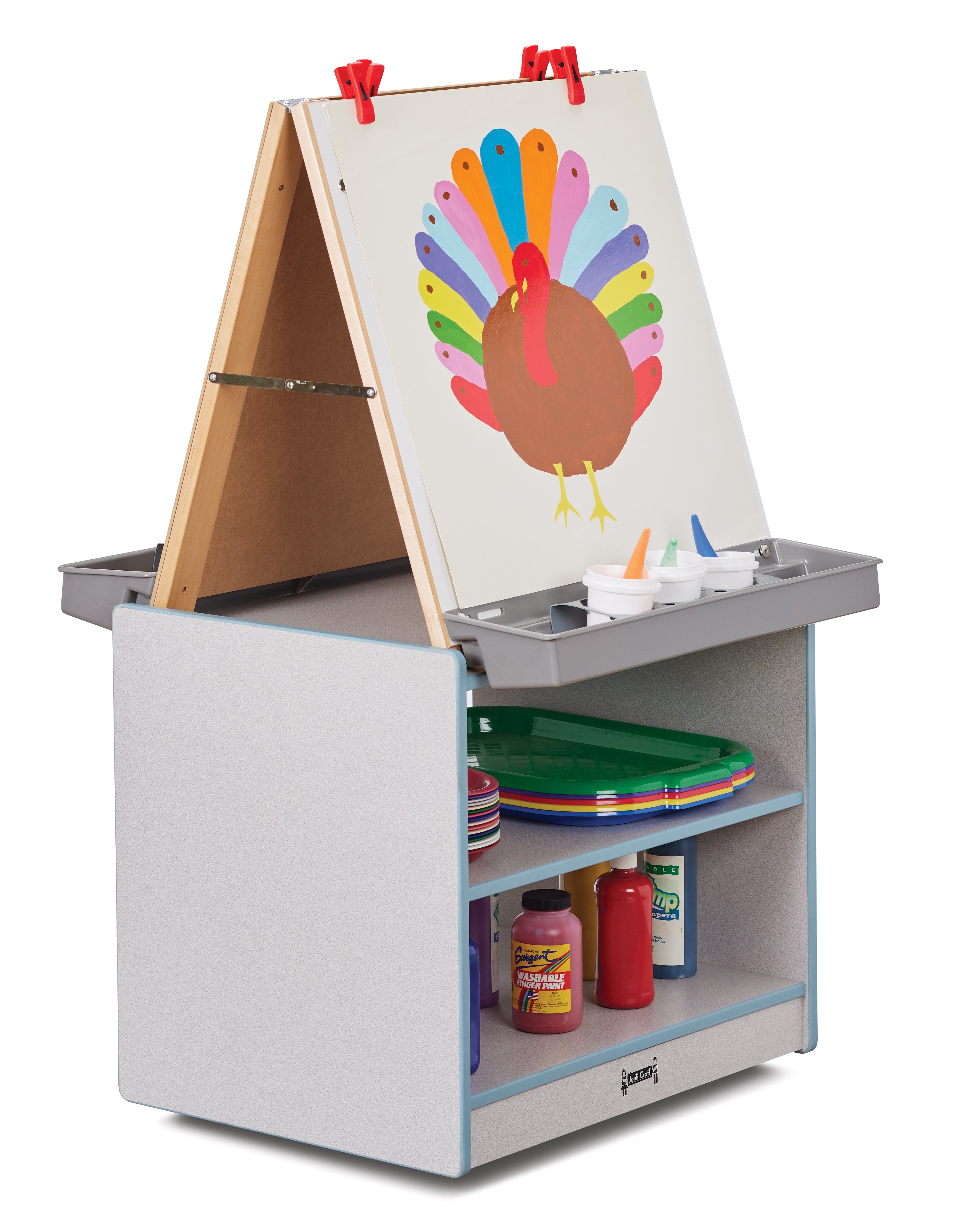 Rainbow Accents® 2 Station Art Center - Coastal Blue
