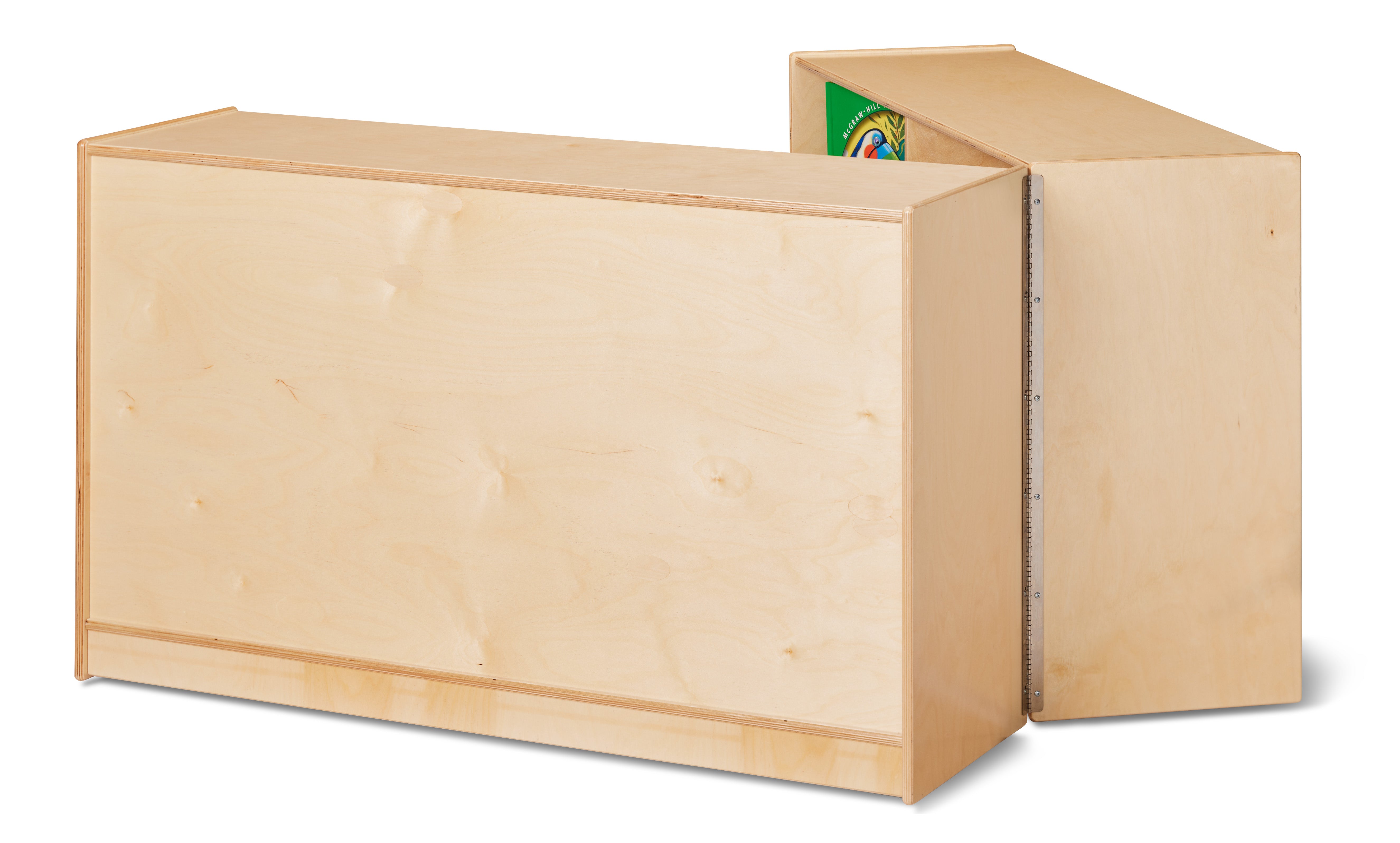 Jonti-Craft® Low Mobile Fold-n-Lock - Plywood Back