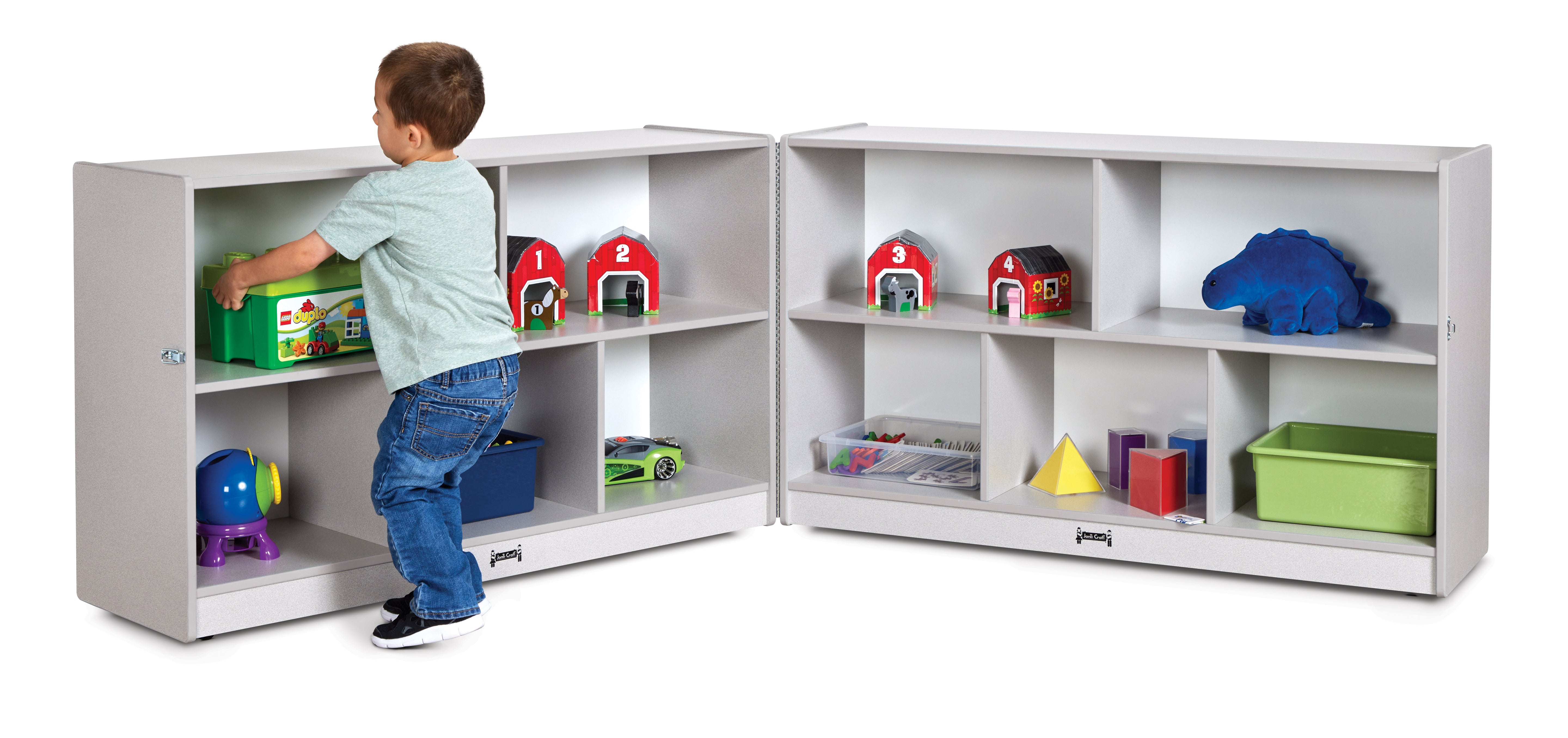 Rainbow Accents® Low Mobile Fold-n-Lock  - Gray