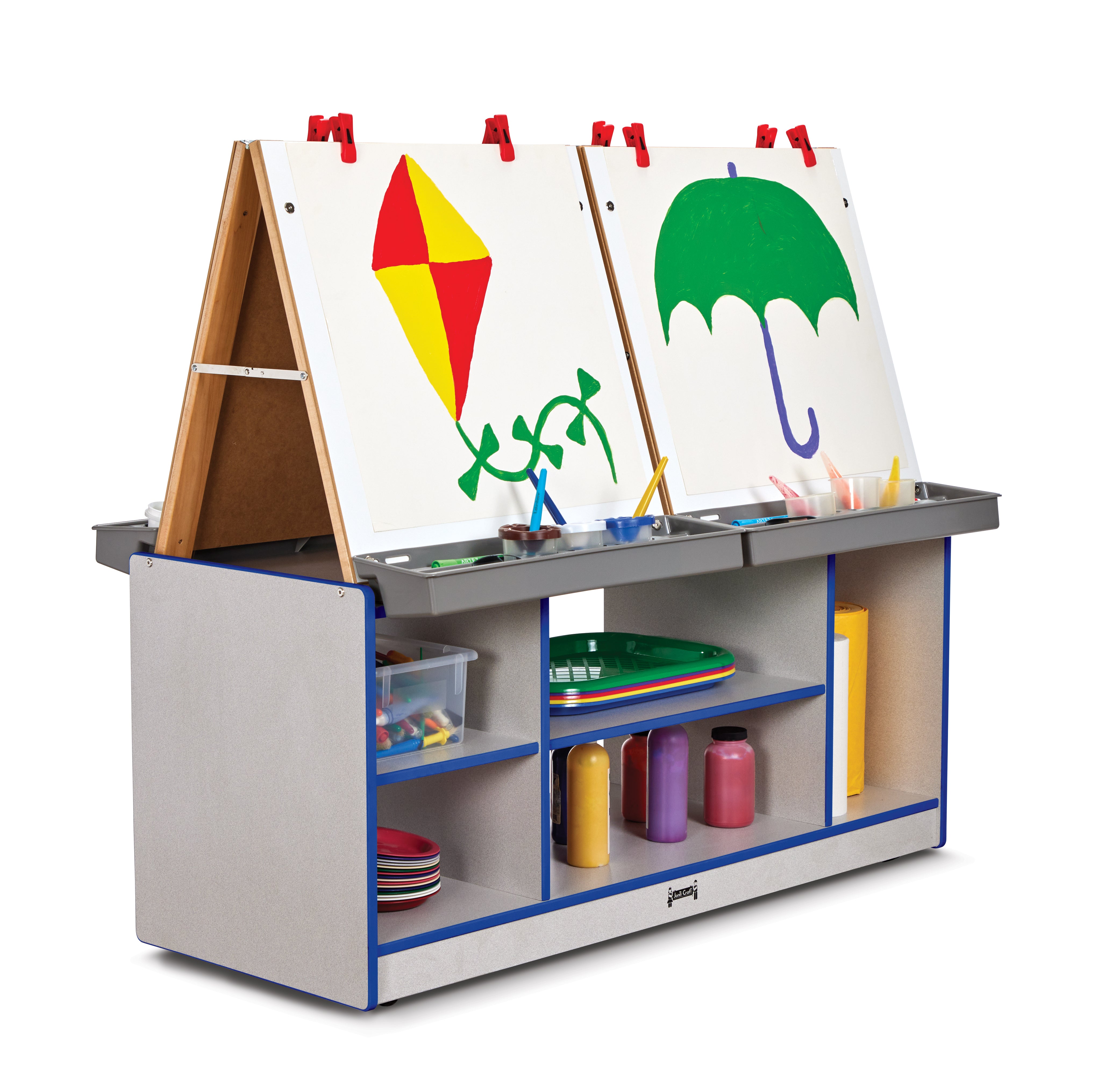 Rainbow Accents® 4 Station Art Center - Blue