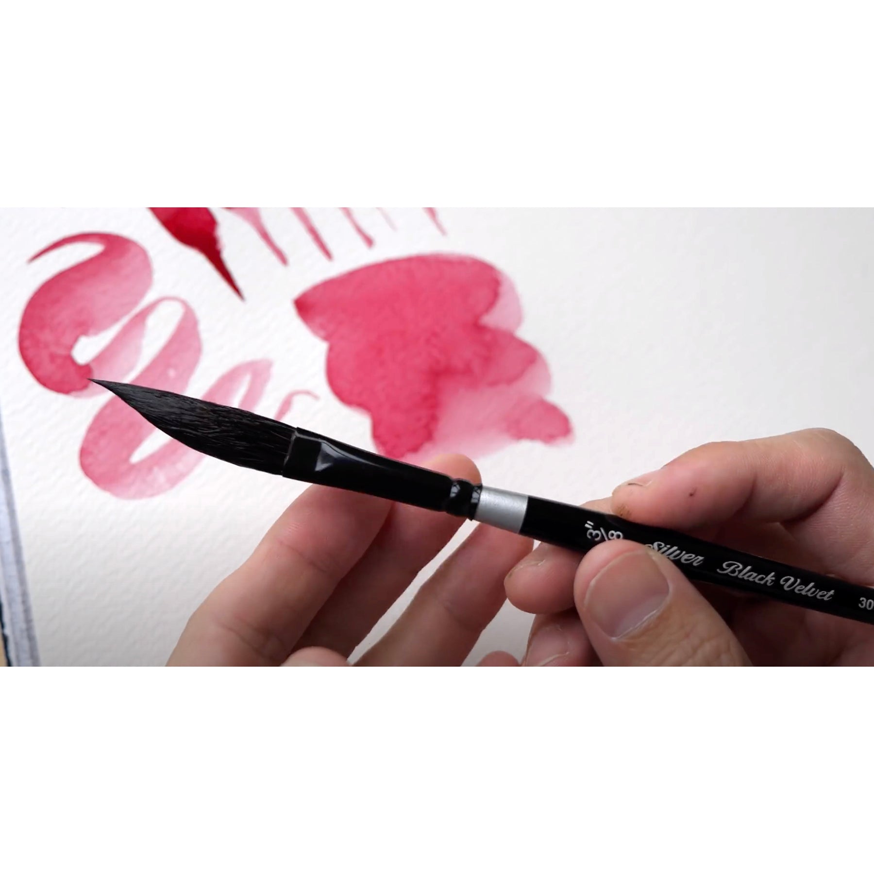 Black Velvet Dagger/Oval Brushes, Set of 3