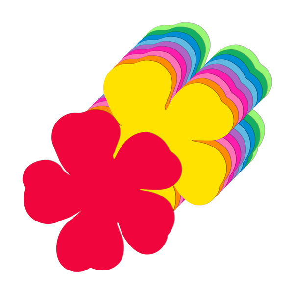 Bright Cutouts - 240 ct., 5" Flowers, Orange, Pink, Purple & Yellow