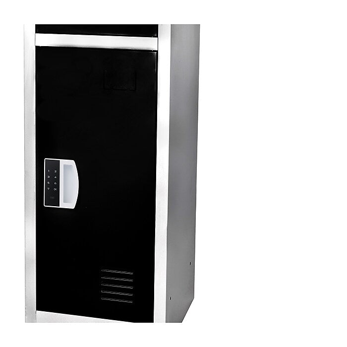 72" H x 12" W  Triple Tier Steel Storage Locker with Digital Lock, Black, Pack of 4