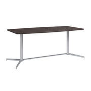 Bush Business Furniture 72-inch Office Conference Table with Metal Base in Storm Gray - 73.25" Width x 35.98" Depth x 30.28" Height