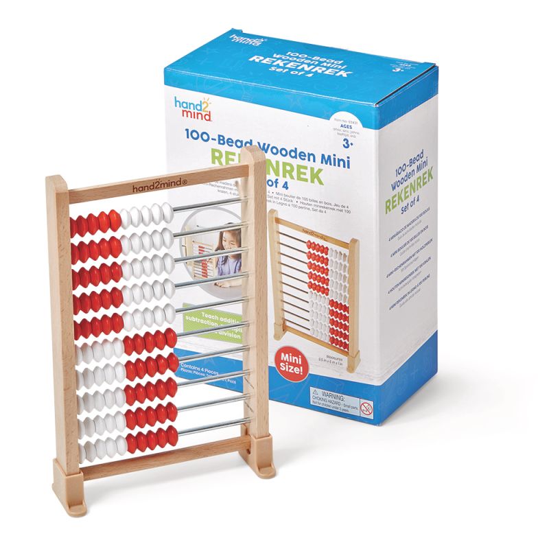 Rekenreks, Mini, 100-Bead, Wd Cls Set/25