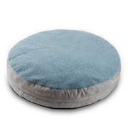 Jaxx Robbi Dog Bed Bean Bag – Round Bed with Machine Washable Cover and No-Slip Base - Supportive Memory Foam for Senior Dogs & Joint Pain Relief - Ultimate Comfort & Luxury - Medium, Blue / Grey