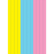 Die-Cut Magnetic Pink/Blue/Yellow Sentence Strips, 2.75" x 11", Pack of 3