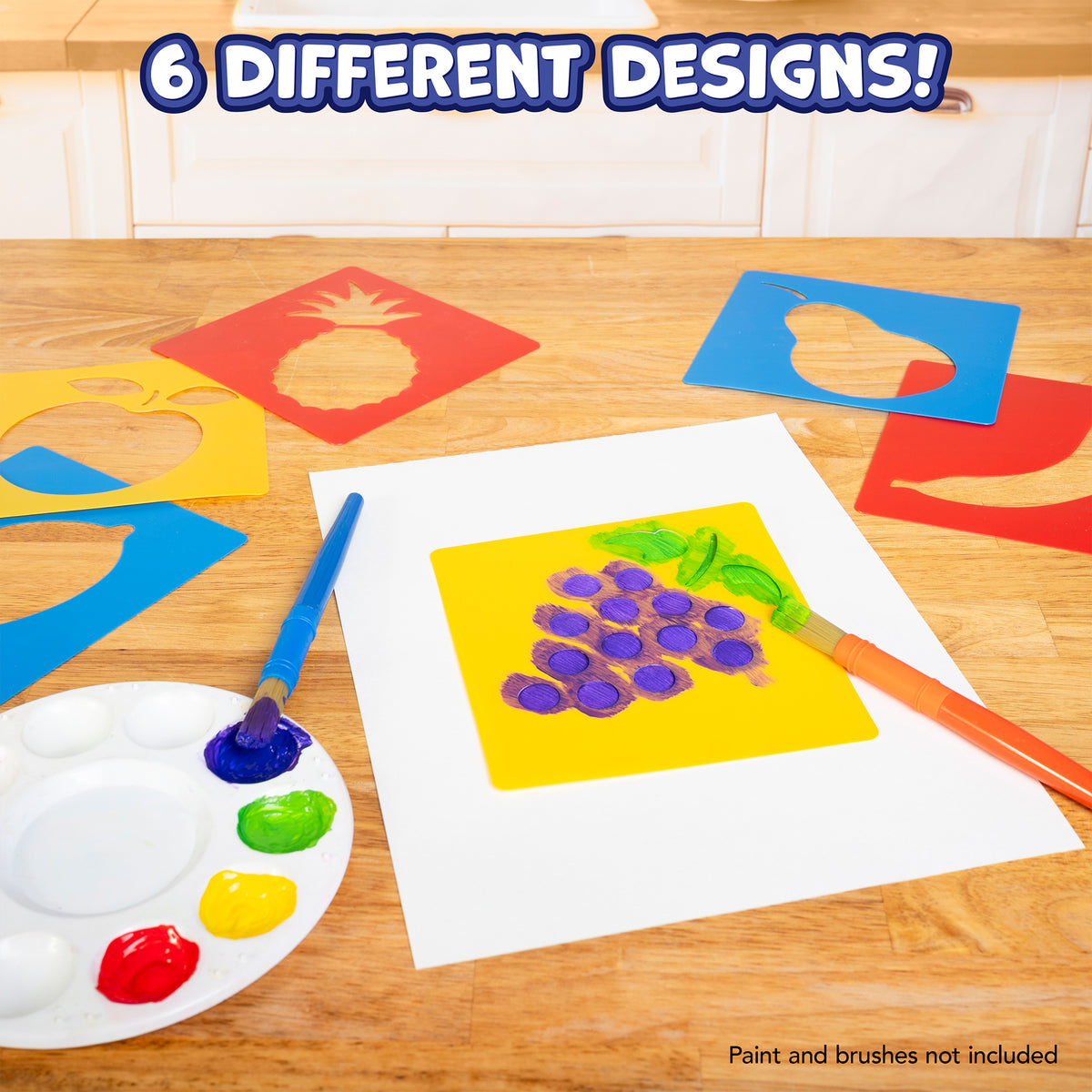 (3 ST) FRUIT STENCILS