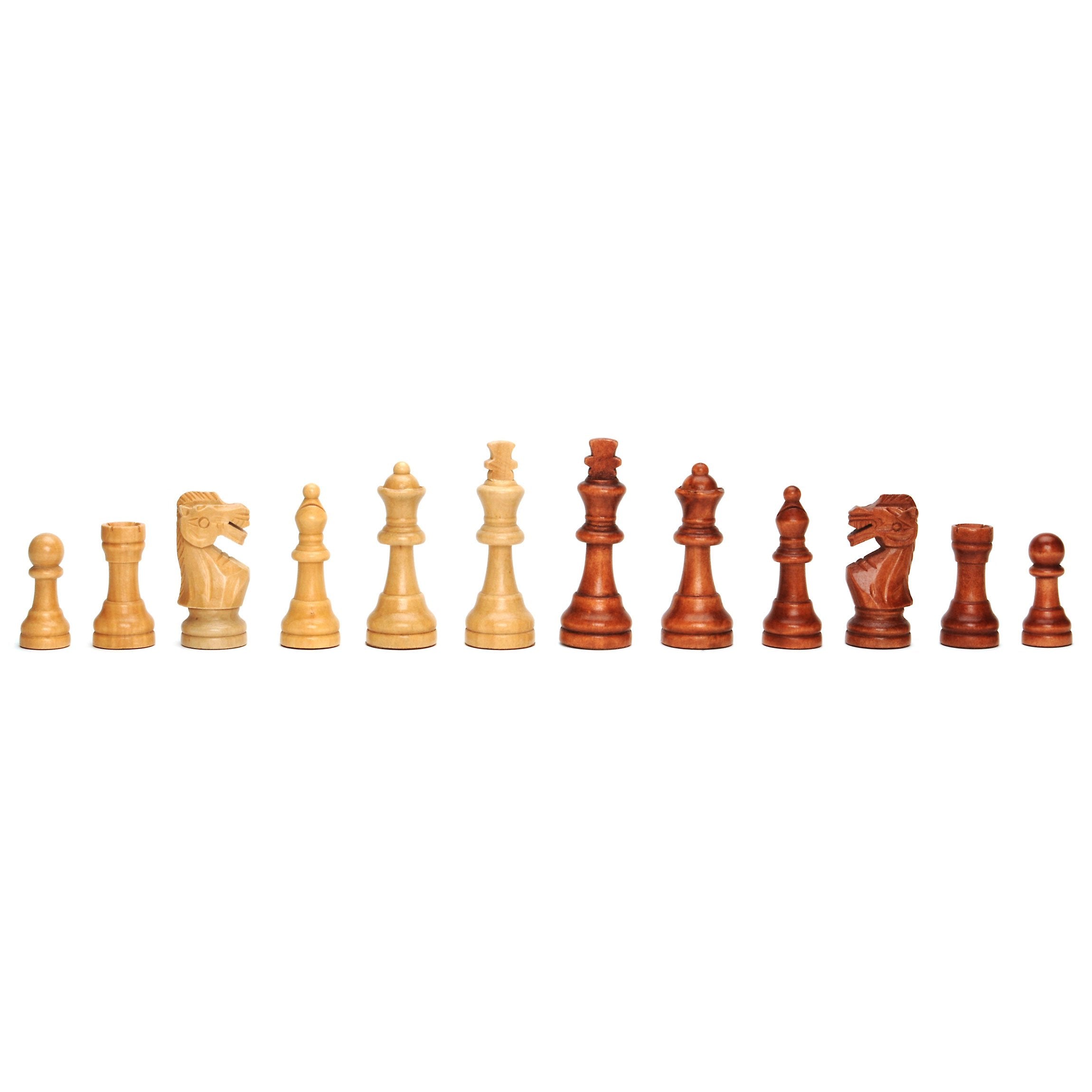 Staunton Wooden Weighted Chess Pieces, 3.75 in. King