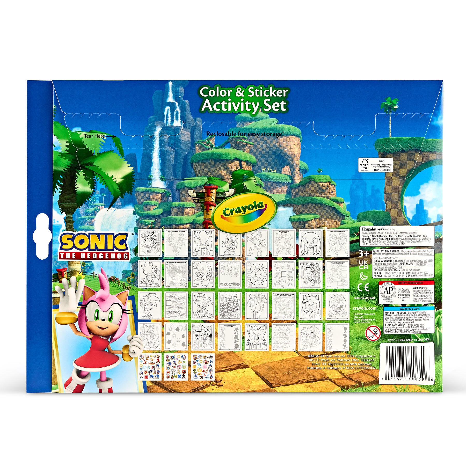 Color & Sticker Activity Set, Sonic