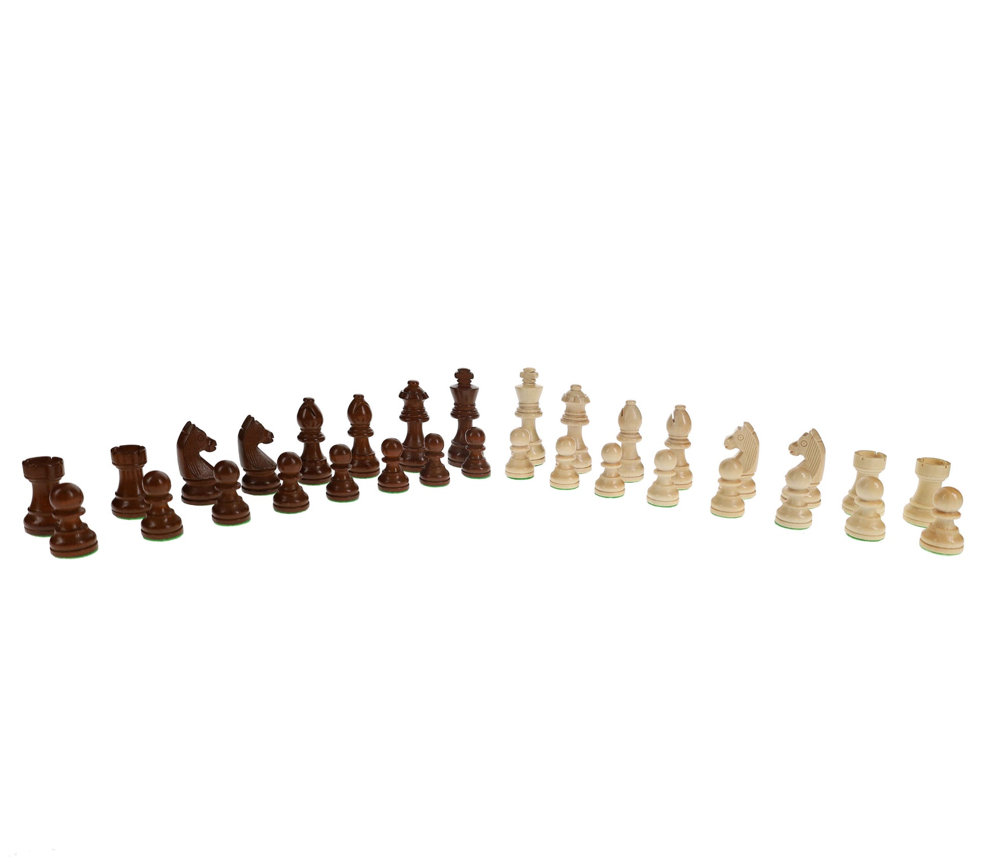 French Staunton Wood Chess Pieces, Weighted with 3 in. King